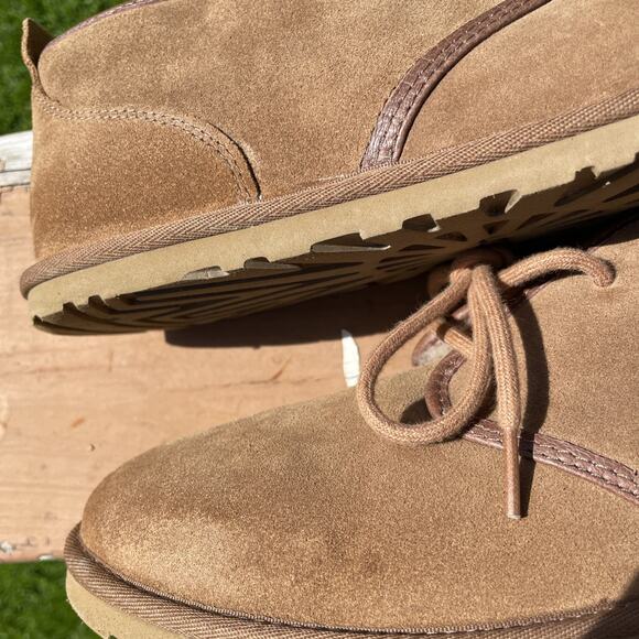 UGG Maksim Men\'s Chukka Boots Suede Sheepskin Lined Size 10 Tamarind Brown main image 7